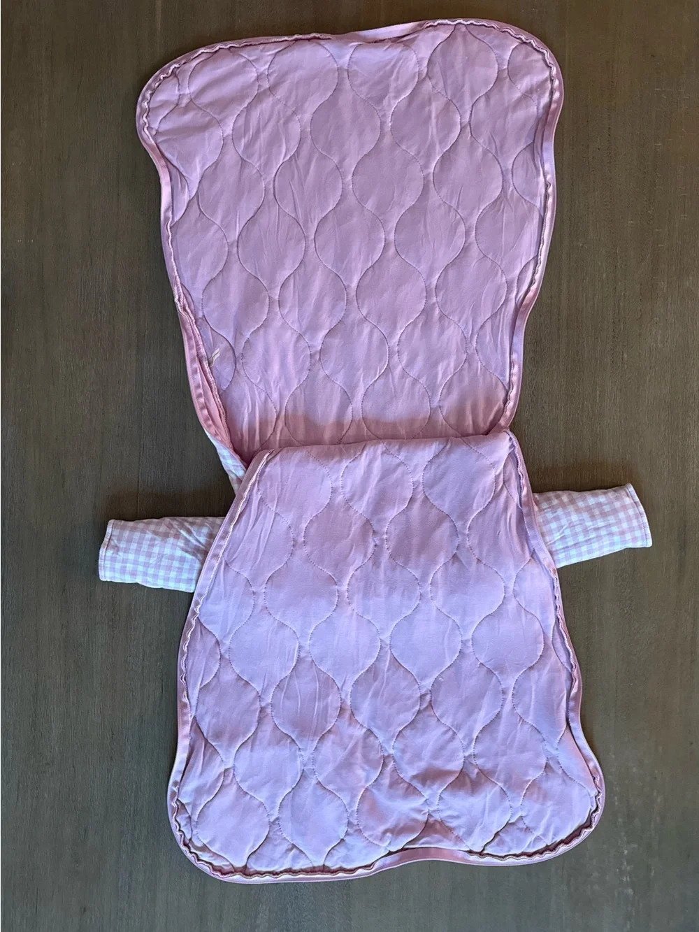 Gunamuna Baby Girl Pink Gingham Cottagecore Bamboo Sleep Sack 1.0 tog 3-9 Months
